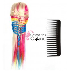 Cap de practica din par sintetic lungime par 70 cm  Blond Pink Blue Galben + Pieptene - CN29